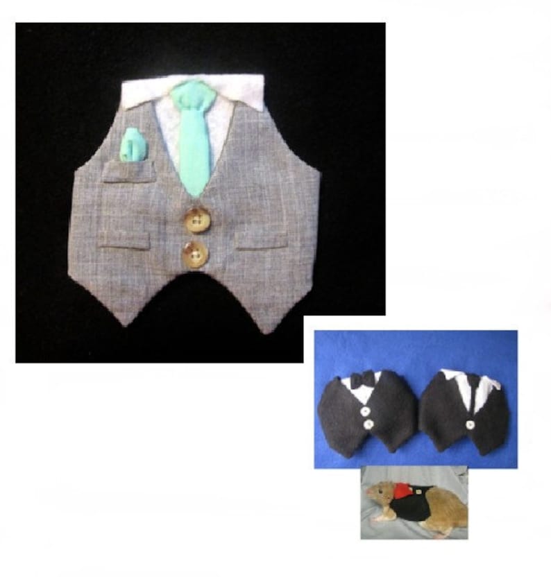 Debonair Big Boy Suit modeled by Toby a hamster...made to order