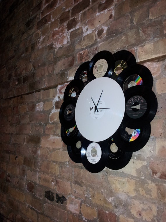 Items similar to Made to Order Record Clock with COLORED VINYL on Etsy