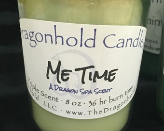 Me Time 8oz Hand Poured Candle, Soy-Paraffin, Triple Scented