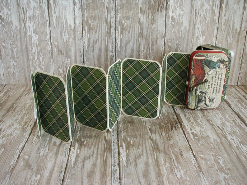 Graphic 45\u00ae Altered Altoids\u00ae Tin Mini Scrapbook MemoryPhotograph Album Golfing Sports Theme Good Ol\u2019 Sport Newsworthy