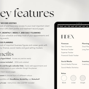 Lash Tech | Client Record Book | Appointment Calendar | Business Planner | GoodNotes Notebook | Lash Consent Form | Eyelash Extension Forms image 2