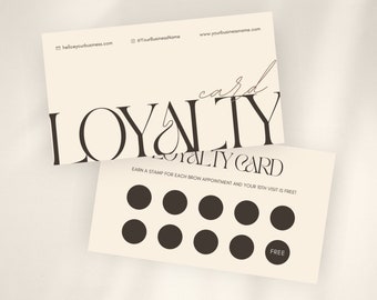 Loyalty Card | Esthetician Template | Thank You Cards Business | Beauty Promotion Flyer | Lash Tech | Hair Flyer | Premade Business Card