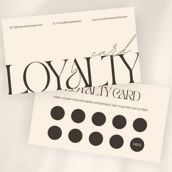 Loyalty Card | Esthetician Template | Thank You Cards Business | Beauty Promotion Flyer | Lash Tech | Hair Flyer | Premade Business Card