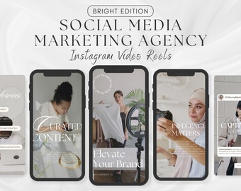 Social Media Manager | Marketing Agency | Engagement Instagram Reels Bundle | Digital Agency | Social Media Marketing | Minimalist Instagram