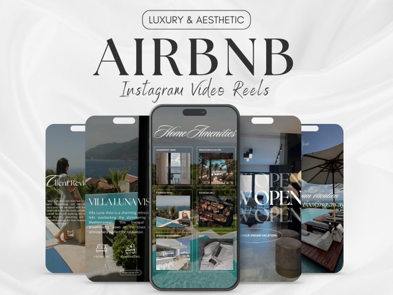 Airbnb Templates | Vrbo | Vacation Rental | Investment Property | Real Estate Marketing | Instagram Reels Bundle | Social Media Marketing
