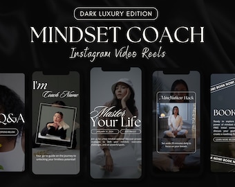 Coaching Templates | Life Coach | Instagram Reels Bundle | Engagement Instagram | Growth Mindset Canva | Spiritual Post | Business Coach
