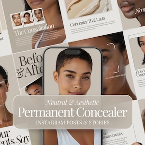Permanent Concealer | PMU Instagram Post | Permanent Makeup Artist | Social Media Marketing | Instagram Stories | Paramedical Tattoo