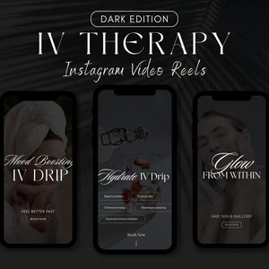 IV Therapy Template | Instagram Reels | IV Hydration | Instagram Highlights | Instagram Story | Esthetician | Nurse Injector | Aesthetics