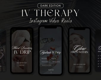 IV Therapy Template | Instagram Reels | IV Hydration | Instagram Highlights | Instagram Story | Esthetician | Nurse Injector | Aesthetics