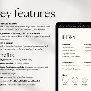 Nail Salon Appointment Book | Nail Art Template | Client Record Book | Manicure Agenda | Business Planner | Client Tracker | Nail Technician image 2