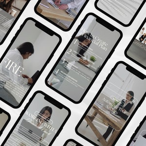 May include: A collection of phone screens with text and images related to financial planning and coaching. The text includes "How to Create a Financial Plan", "Benefits of Working with a Financial Coach", "Automate Your Savings", and "FIRE".