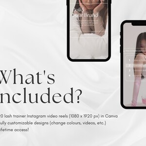 Pode incluir: Um curso de marketing digital para t&eacute;cnicos de c&iacute;lios. O curso inclui 20 reels de v&iacute;deo do Instagram personaliz&aacute;veis, projetados para ajudar a construir uma marca e interagir com o p&uacute;blico. O curso inclui instru&ccedil;&otilde;es sobre como criar um perfil profissional de m&iacute;dia social, mostrar o trabalho, a marca consistente e a intera&ccedil;&atilde;o com o p&uacute;blico.