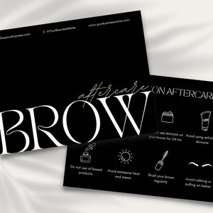 Wenkbrauwlaminering | Nazorgkaarten | Wenkbrauwen | Brandingkit | Sjabloon schoonheidsspecialiste | Onderhoudsinstructies | Luxe huidverzorging | Microblading