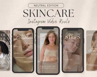 Instagram Reels | Esthetician Template | Luxury Skincare Instagram Template | Esthetician Instagram Post | Instagram Stories | Medspa