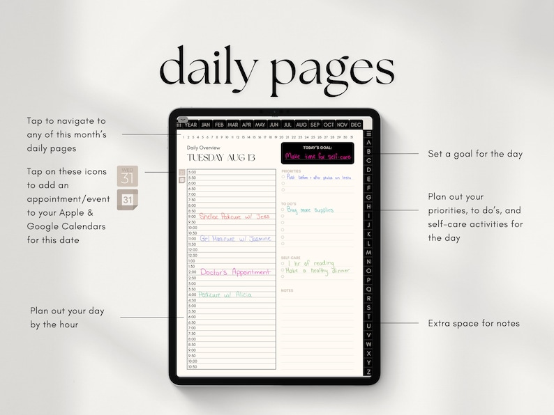 Nail Salon Appointment Book | Nail Art Template | Client Record Book | Manicure Agenda | Business Planner | Client Tracker | Nail Technician image 7