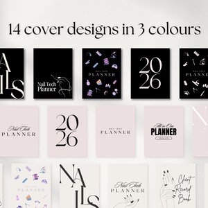 Nail Salon Appointment Book | Nail Art Template | Client Record Book | Manicure Agenda | Business Planner | Client Tracker | Nail Technician image 9