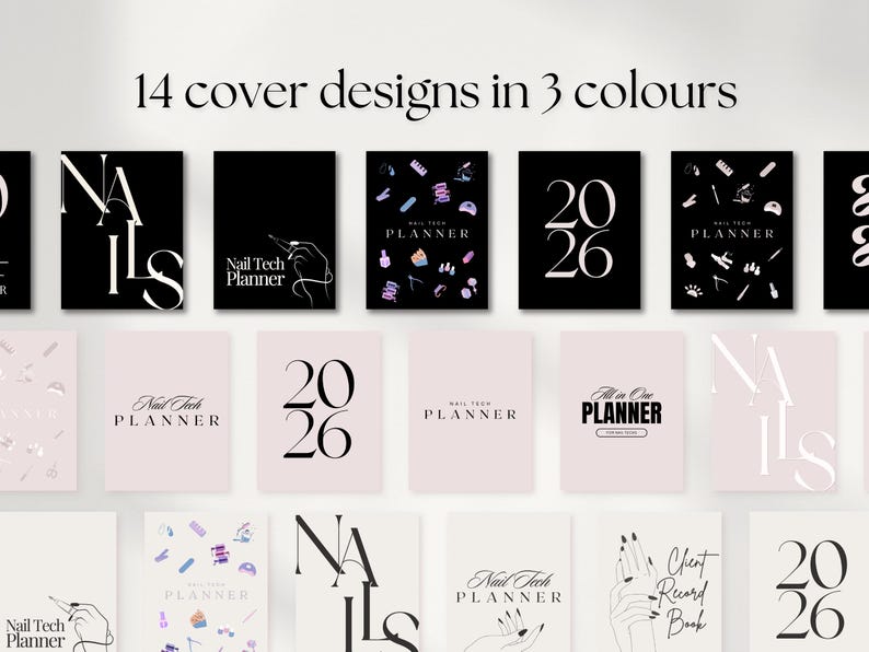 Nail Salon Appointment Book | Nail Art Template | Client Record Book | Manicure Agenda | Business Planner | Client Tracker | Nail Technician image 9