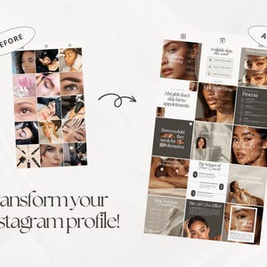 Brow Tech Instagram Post and Story Templates | Beauty Salon, Esthetician, PMU Artist Business Advertisement & Marketing Social Media Content image 7