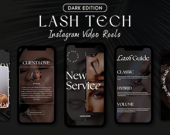 Lash Tech | Instagram Reels | Instagram Highlights | Instagram Story | Skincare Template | False Lashes | Eyelash Extension | Esthetician