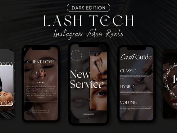 Lash Tech | Instagram Reels | Instagram Highlights | Instagram Story | Skincare Template | False Lashes | Eyelash Extension | Esthetician