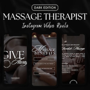 Massage Therapy | Instagram Reels Bundle | Social Media Marketing | Engagement Instagram | Physical Therapy | Physiotherapist | Medspa