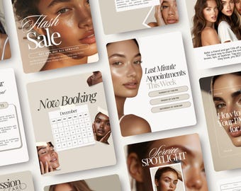 Permanent Makeup Artist Instagram Posts, Stories, and Reels | Ombre, Nano, and Microblading Brows, Lip Blush, & Eyeliner Social Media Bundle