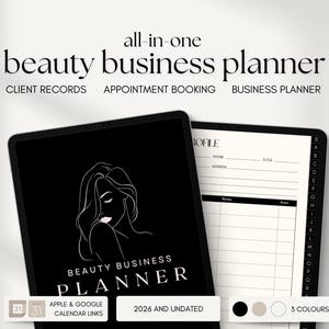 Salão de Beleza | Planejador de Negócios | Agenda | Rastreador de Clientes | Formulários para Esteticistas | Pacote de Negócios para Cílios | Modelo de Unhas | Tecnologia para Sobrancelhas