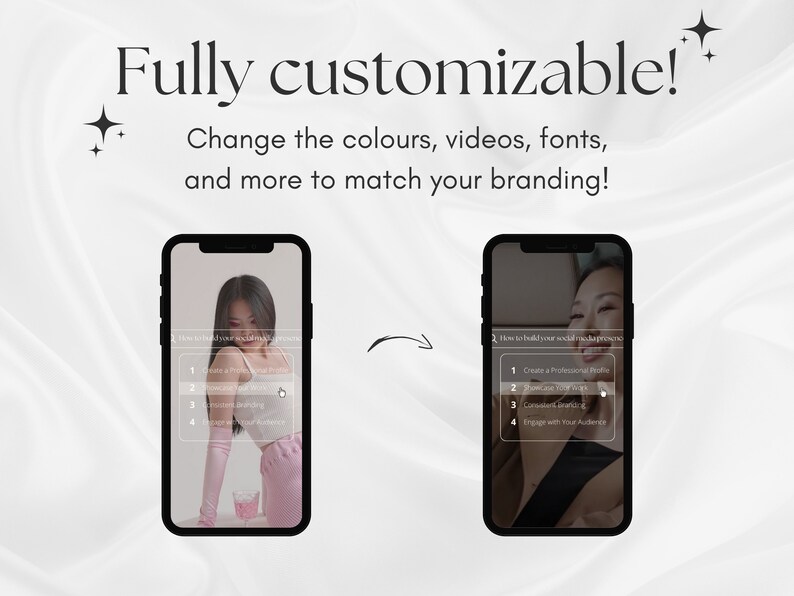 Pode incluir: Uma captura de tela de um telefone m&oacute;vel que mostra uma lista de etapas sobre como construir uma presen&ccedil;a nas redes sociais. As etapas incluem criar um perfil profissional, mostrar seu trabalho, uma marca consistente e se conectar com seu p&uacute;blico.