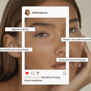 Brow Tech Instagram Post and Story Templates | Beauty Salon, Esthetician, PMU Artist Business Advertisement & Marketing Social Media Content image 4