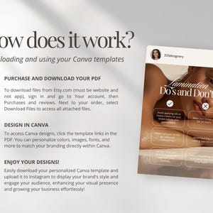 Brow Tech Instagram Post and Story Templates | Beauty Salon, Esthetician, PMU Artist Business Advertisement & Marketing Social Media Content image 5