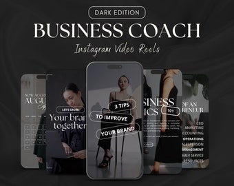 Coach d'affaires | Lot de rouleaux Instagram | Coach de vie | Modèles de coaching | Instagram fiançailles | histoire Instagram | Marketing des réseaux sociaux