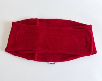 HYLSI Wärmflaschengürtel Wärmflaschenbezug zum Umbinden in rot