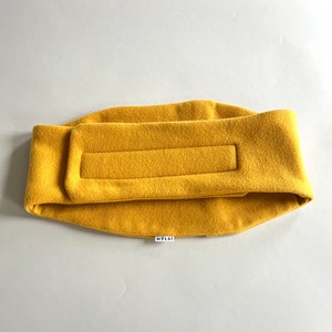 Hot water bottle cover to wrap around yello image 1