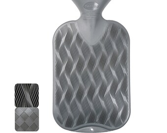 Hot water bottle gray 2l from fashy