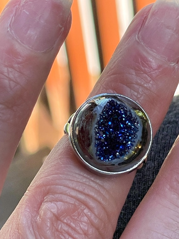 Fine sterling silver ring Gem