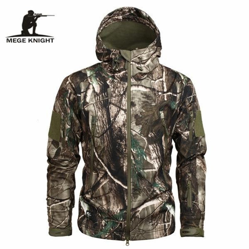 Mege Brand Clothing Autumn Men/'s Military Camouflage Fleece Jacket Army Tactical Clothing Multicam Male Camouflage Windbreakers