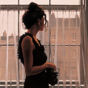 Jack Vettriano Yesterday's Dreams van Jack Vettriano van Photogold, Jack Vettriano-prints, gesigneerde prints door Jack Vettriano, kunst aan de muur