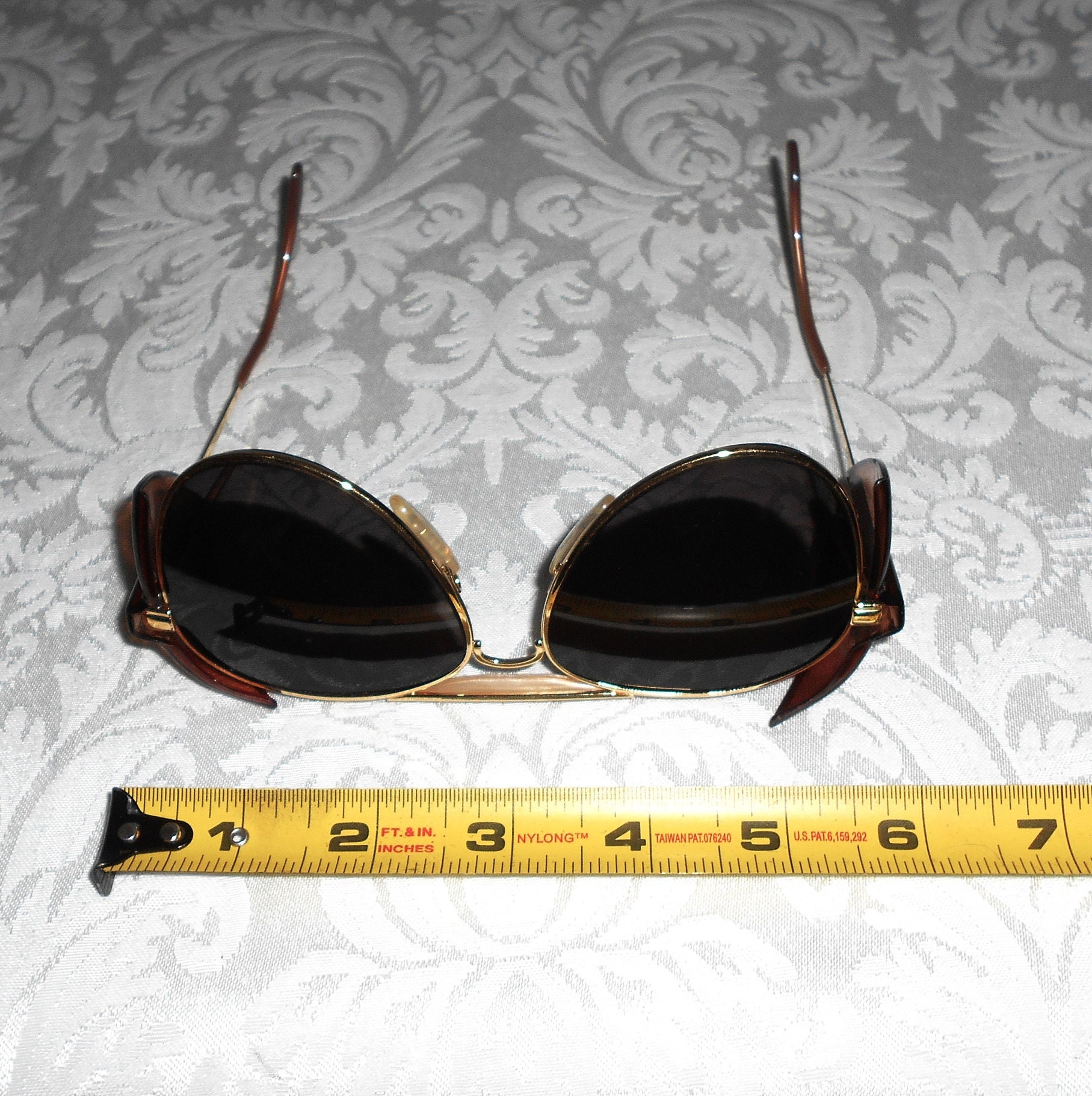 Titmus 252 to Z87 6115 Aviator Safety Eyeglass Frames Only TP GLD 125