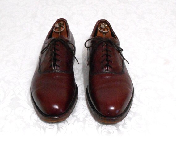 Wright Breather Arch Preserver Burgundy Leather Dress Oxford USA 