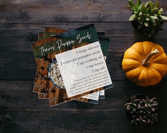 Thieves Pumpkin Seeds Recipe Card