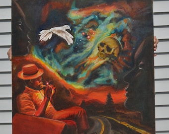 Surreal - "Exploration" - Large Original Painting