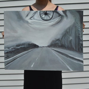 Original &#39;Omnipresent Eye&#39; Painting