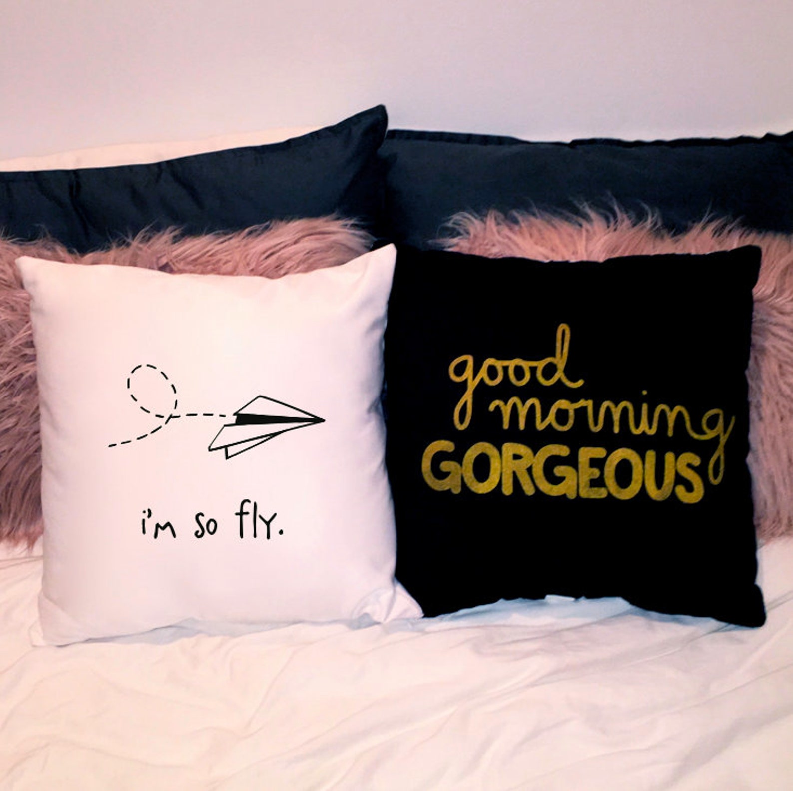 I'm so Fly. Throw Pillow. 18x18 Square. Modern Decor. Baby. Toddler