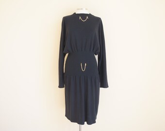 Vintage 1980s Black Dress