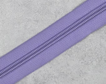 Lavender Lilac Zipper Tape with Coordinating Teeth #5 - 72" 2 yards