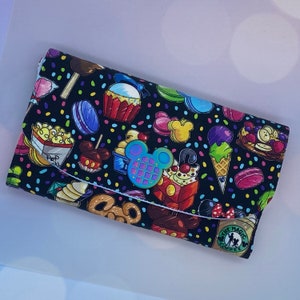 Snacks Monedero Tri-Fold Negro