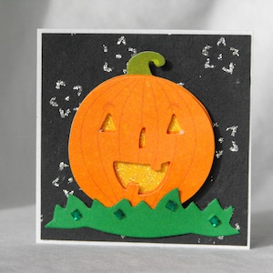 Jack-O-Lantern Gift Enclosure Card with Envelope