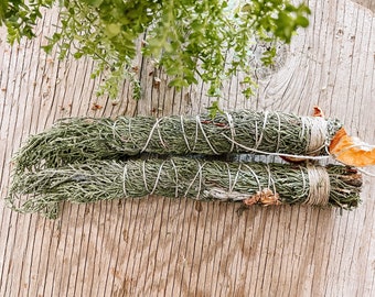 Cedar & Herb Bundle for burning and cleansing | witchcraft alter spell work