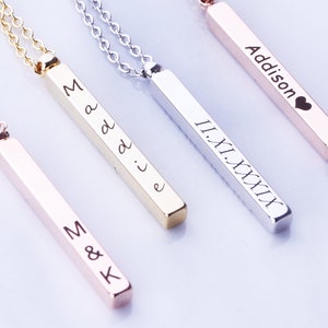 Personalized Gift For Women Personalized Gifts For Mom Engraved Necklace, Name Necklace, Personalized Jewelry Roman Numeral Necklace