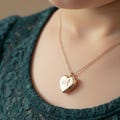 Personalised Heart Locket Necklace | Flower Girl Gift | Engraved Keepsake Jewellery | Wedding Gift